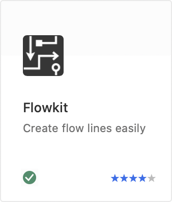 フロー図作成時に便利な矢印を生成「Flowkit」